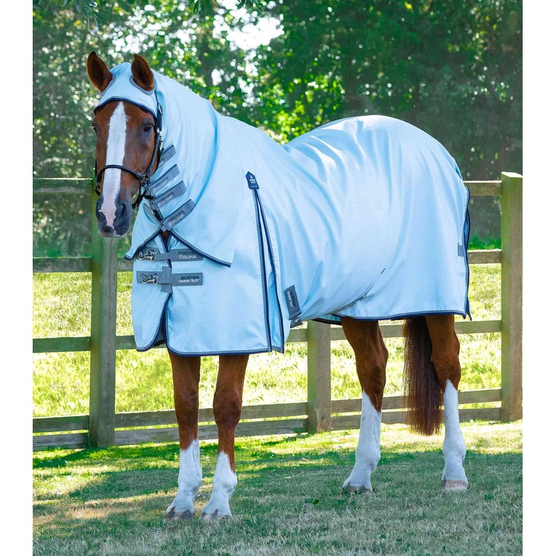 Buster Sweet Itch Fly Rug with Surcingles Blue