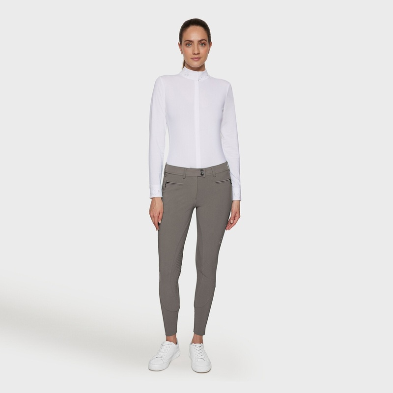 Ladies Adele Breeches | Medium Rise | Knee Grip | Volcanic Rock