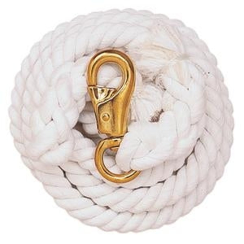 Weaver Cotton Lead Rope with Solid Brass Bull Snap
