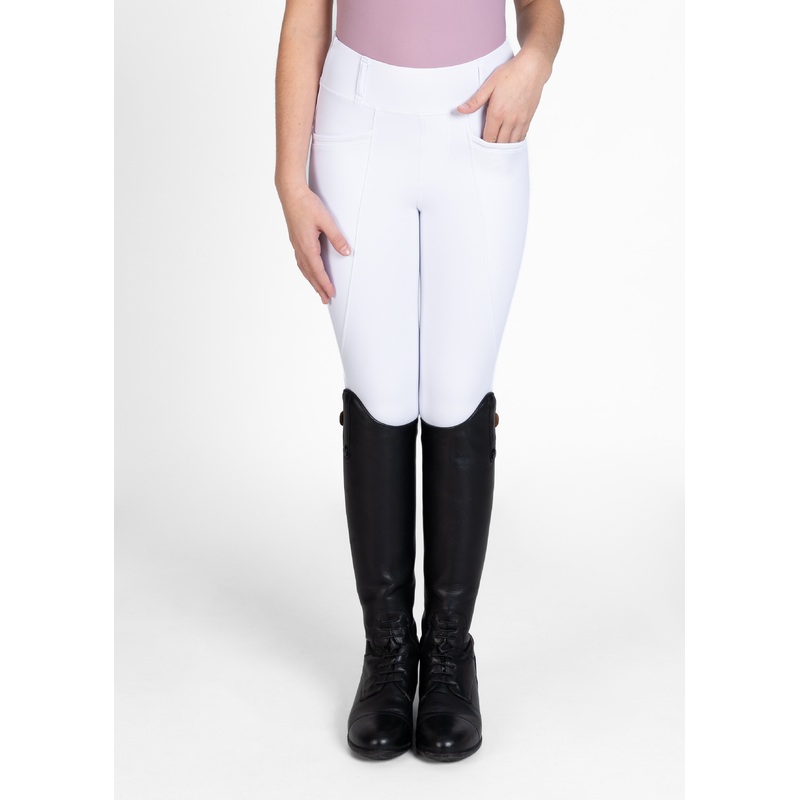 YR Pro Riding Leggings (White)