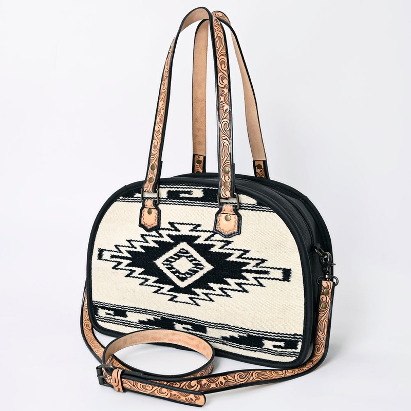 ADBG1161 American Darling Tote Saddle Blanket Genuine Leather women bag western handbag purse