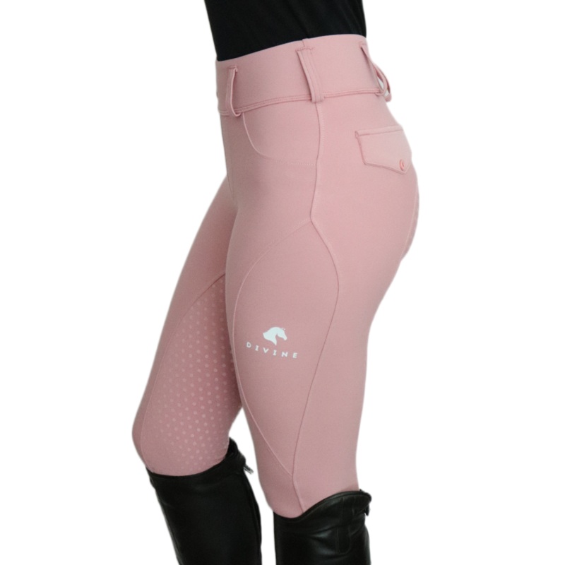 Divine Equestrian Comfort Grip Leggings – Pink