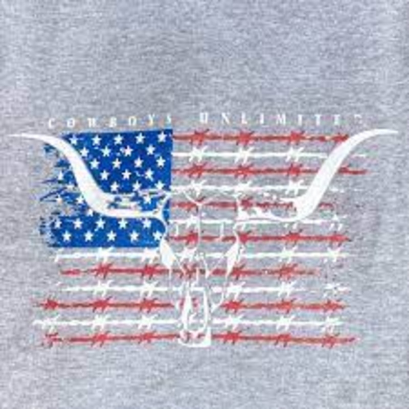 Barbwire Flag Hoodie