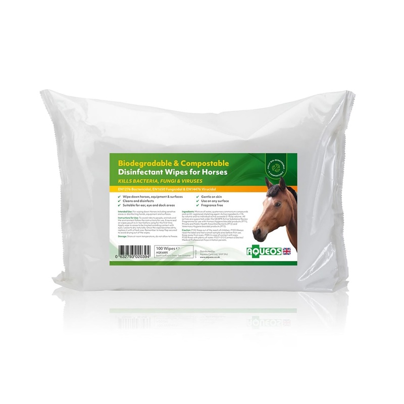 Aqueos Disinfectant Wipes For Horses