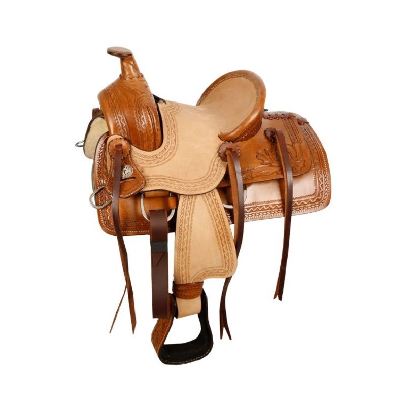 10″ Double T Pony Hard Seat Roper Style Saddle #10110