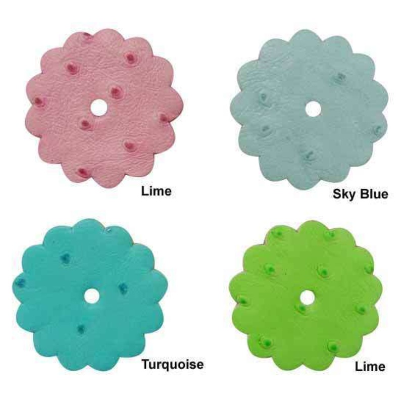 1-1/2 in. Ostrich Print Rosette