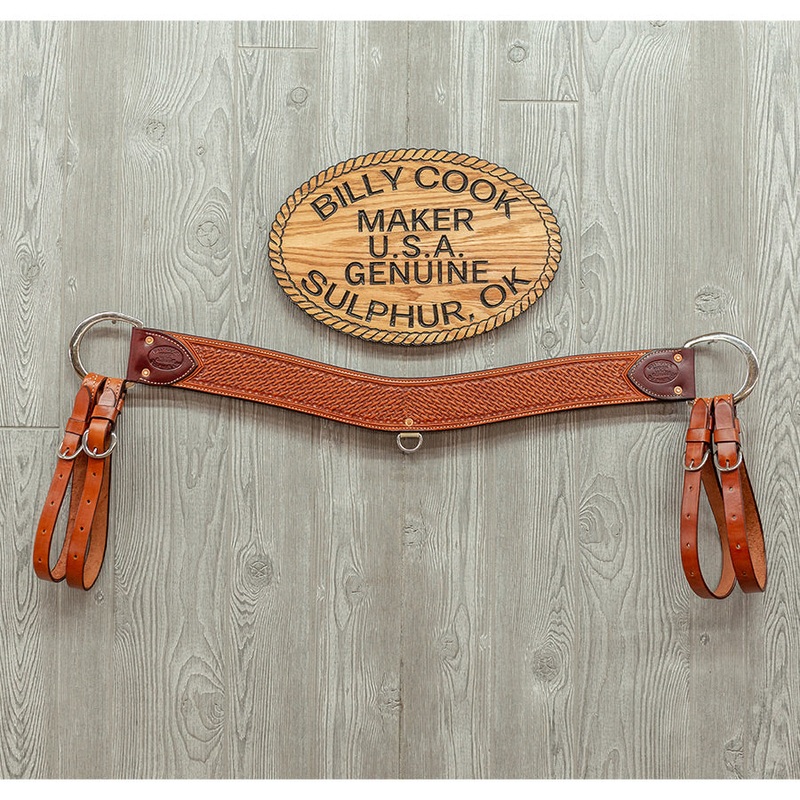 Basket breast collar 3″ tripper w/ss hardware