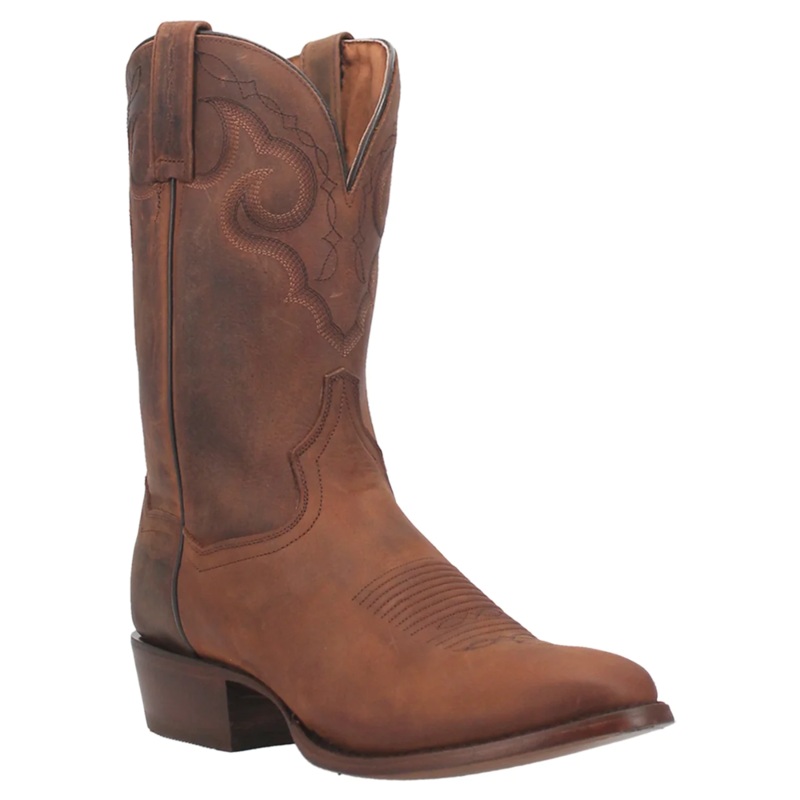 DP3230 Dan Post Men’s Simon Leather Cowboy Boot – Brown