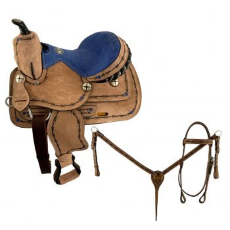 12″ DOUBLE T  YOUTH PLEASURE SADDLE SET