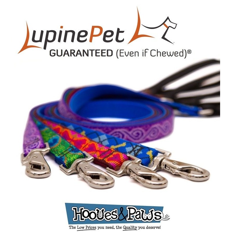 Dog Leash Lupine Pet Lifetime 6 Foot Lead 3/4″ or 1″ Puppy Original Designs