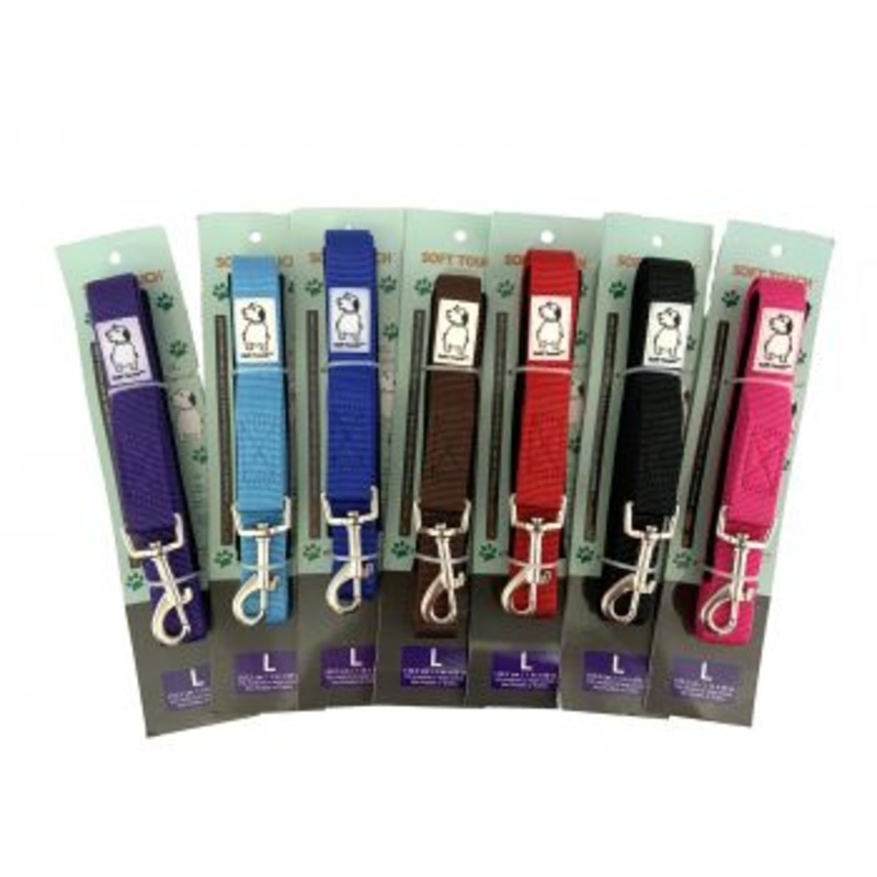 #9171-L: Reinsman Soft Touch Neoprene Lined Dog Leash-Large