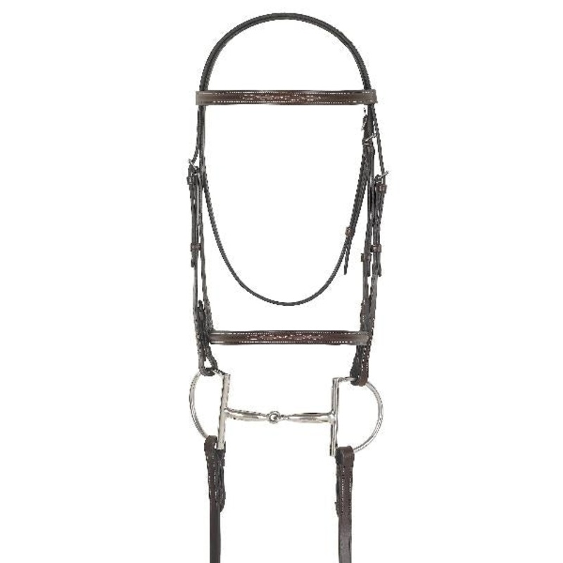 CamelotGold Fancy Raised Bridle with Laced Reins