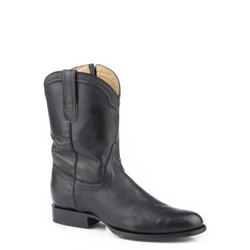 Stetson Mens Rancher Zip Wide R Toe Boots