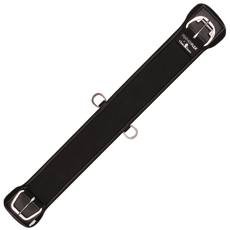 30 Inches Black Classic Equine Feather Flex Straight Cinch Girth Horse
