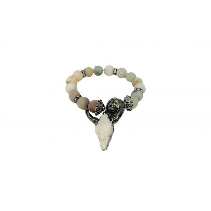 Western design longhorn skull bracelet , bracelets are stretchy