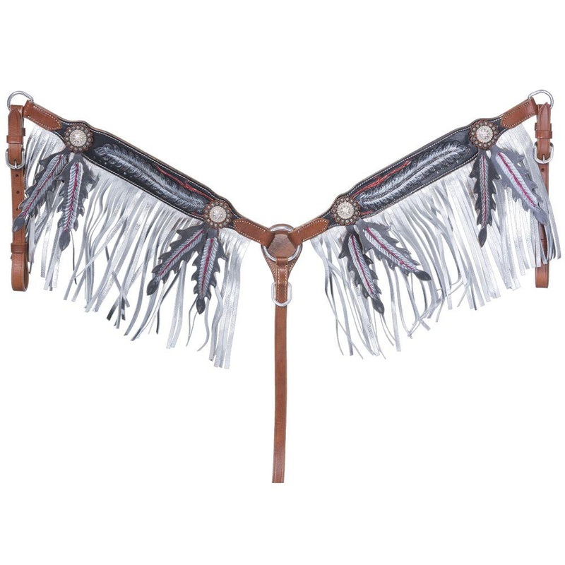 Zane Collection Breastcollar with Fringe