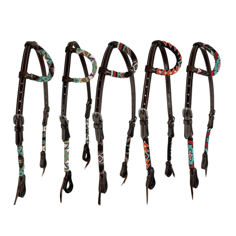 Beaded one ear headstall