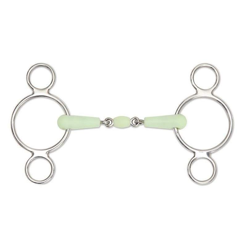 Shires Equikind Peanut Two 2 Ring Gag Bit