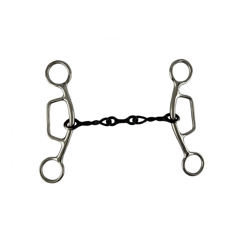 Showman 5″ Stainless Steel Sweet Iron Mouth with Sliding Gag