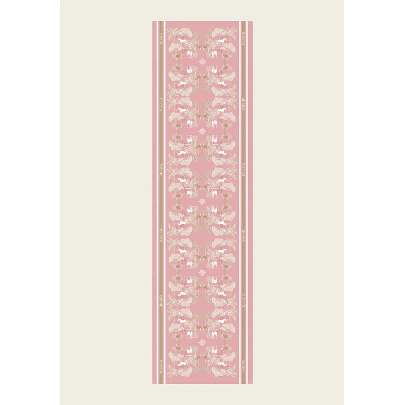 Espoir Island Horses on Rose Rectangular Scarf