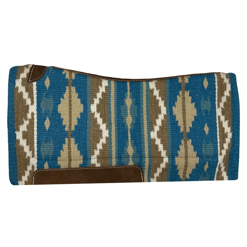 Showman 36″ X 34″ Wool Top Contoured Memory Felt Bottom Saddle Pad  Southwest