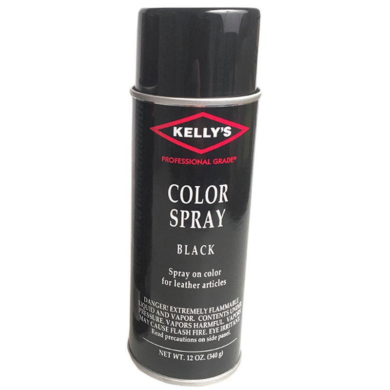 10 Ounce Kelly’S Convenient Instant Spray Color Smooth Leather Articles Black