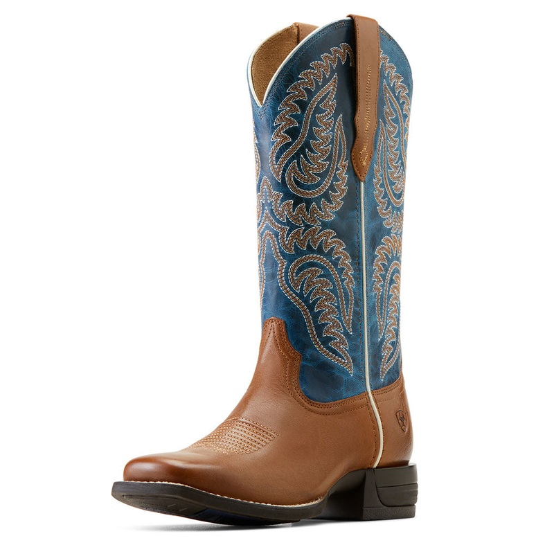 10050919 Ariat Women’s Cattle Caite Stretchfit Western Boot – Roasted Peanut