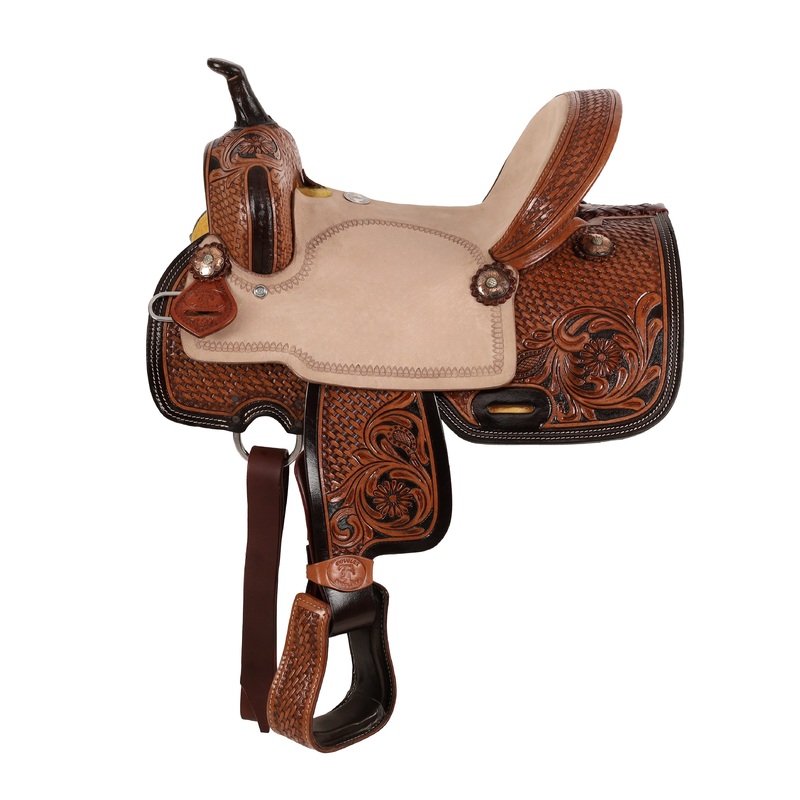 13″ Double T Dakota Barrel Style Saddle
