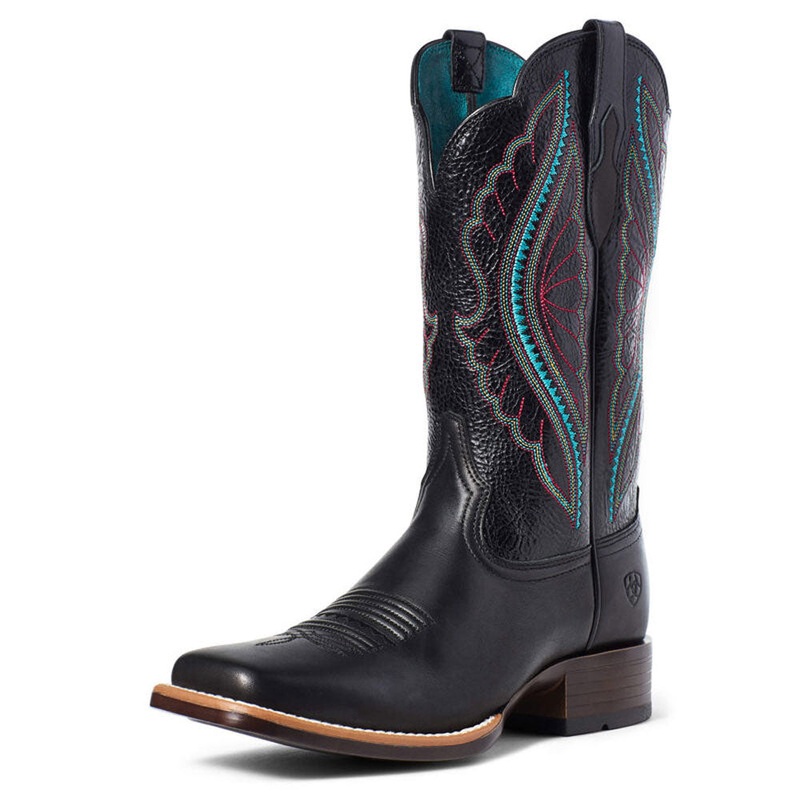 10035934 Ariat Women’s PrimeTime Western Boot – True Black