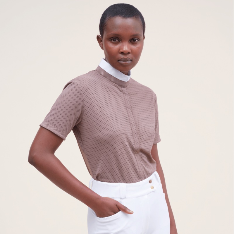 Ladies Helios S/S Show Shirt | Taupe