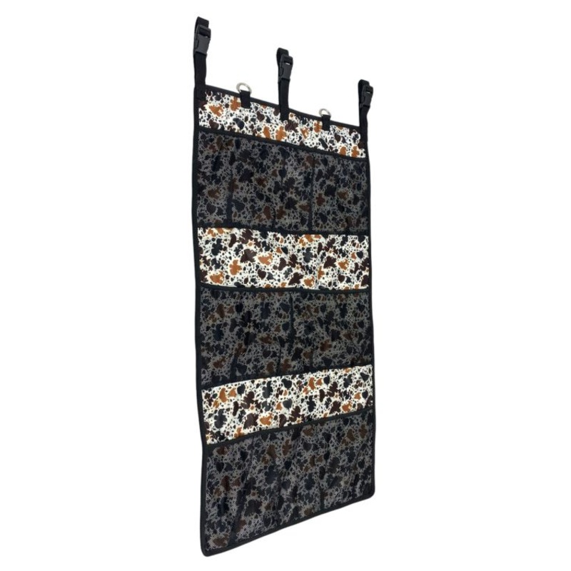 Showman Cow Print Hanging Trailer Organizer