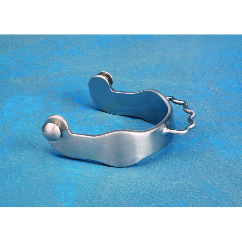 Colorado Saddlery Ladies Brushed Steel Bumper Spurs