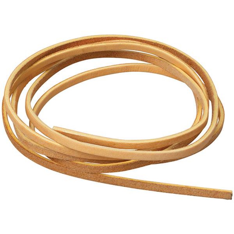 Alum Tanned Leather Lace, Chestnut, 3/16″ x 72″