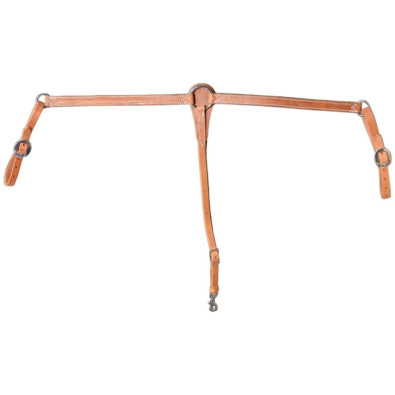 Berlin Custom Leather 1″ Straight Natural Breast Collar