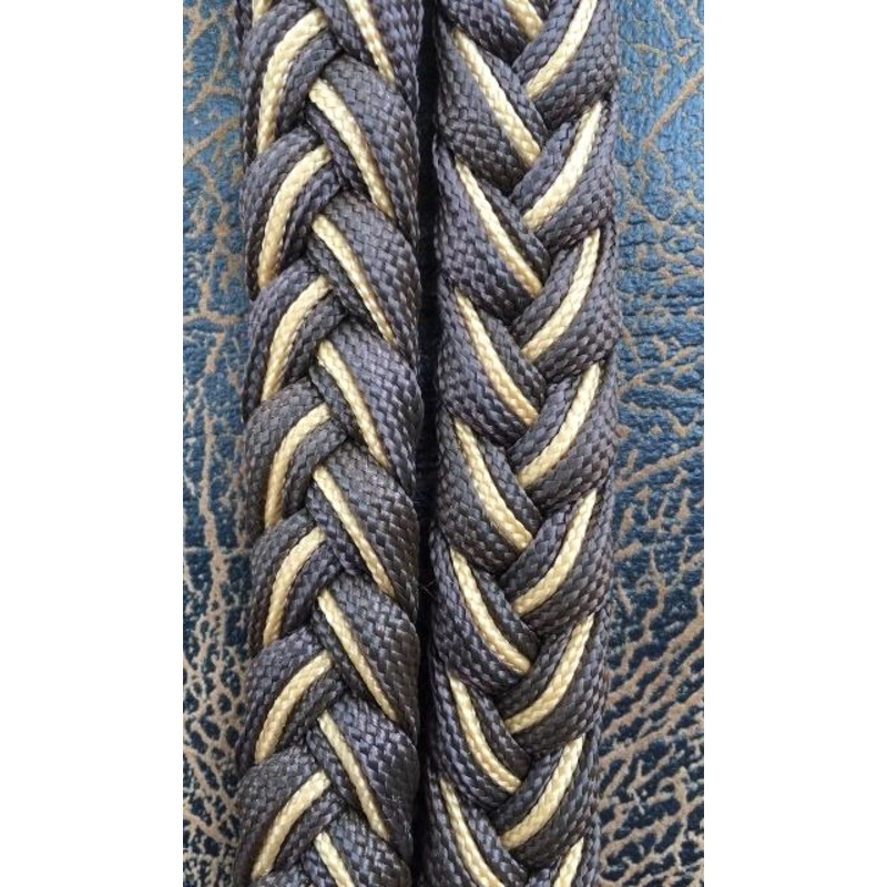 Martha Josey Super Knot Barrel Racing Rein Brown/Tan