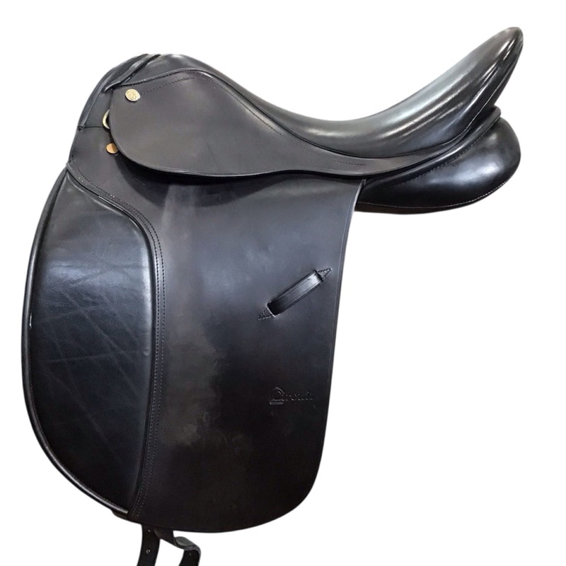 17″ Dover Circuit Medium Used Dressage Saddle – H