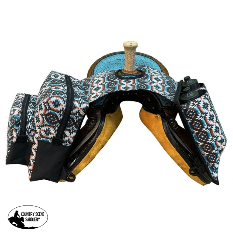 178000 Showman  Cow Print Insulated Watter Bottle Horn Bag