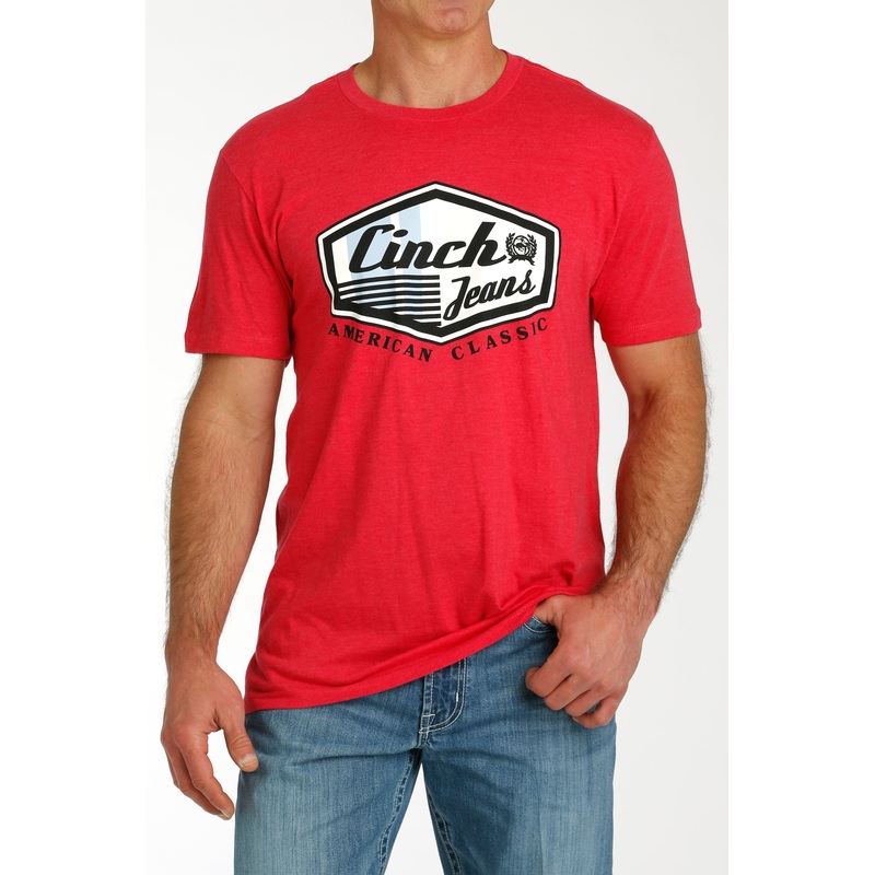 Cinch American Brand Tee ~ Red