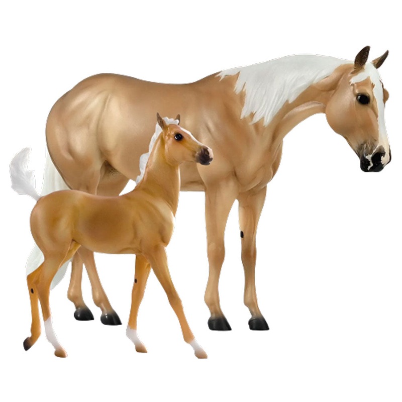 1872 Breyer Ebony Shines and Charlize Quarter Horse Set