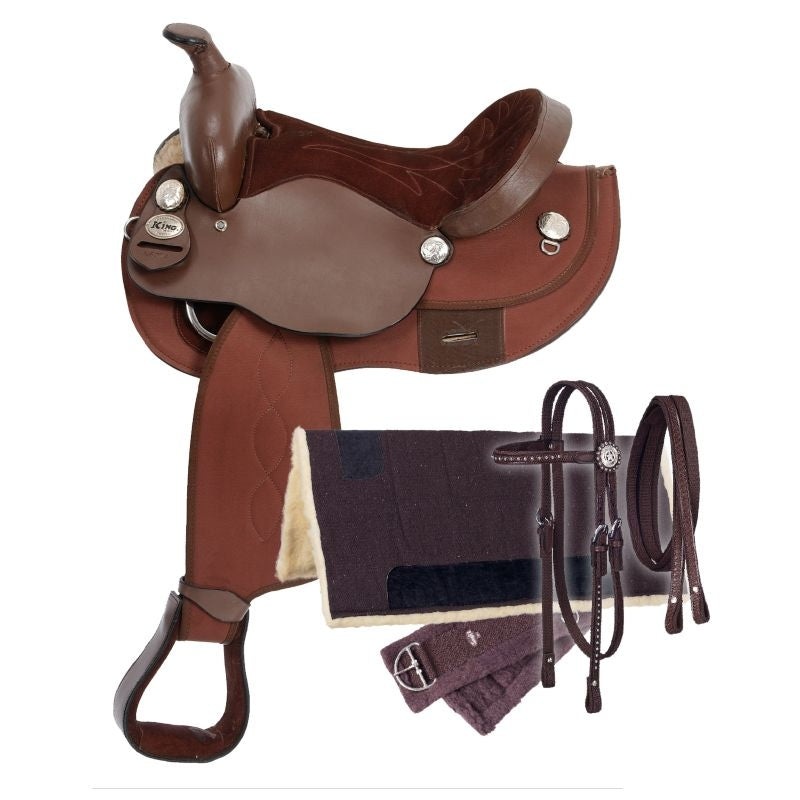 Eclipse by Tough1 Krypton Round Skirt Trail Saddle Package