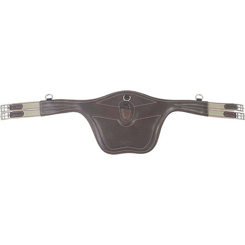 MTL Plat Padded Leather  Belly Guard Girth