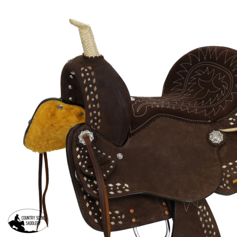 New! Double T Vivien Barrel Style Saddle – 15 Inch