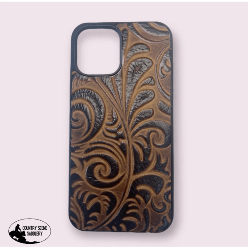 A8366 – IPhone 12 Max Tooled Leather Case