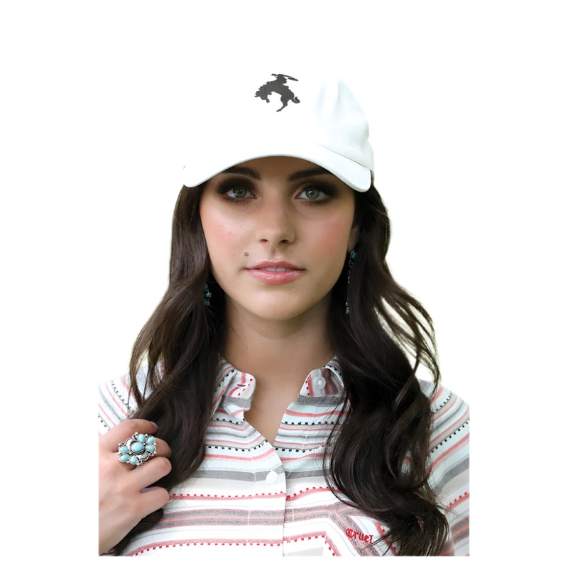 CCC0039004 Cruel Girl Women’s Bucking Bronc Cap – White