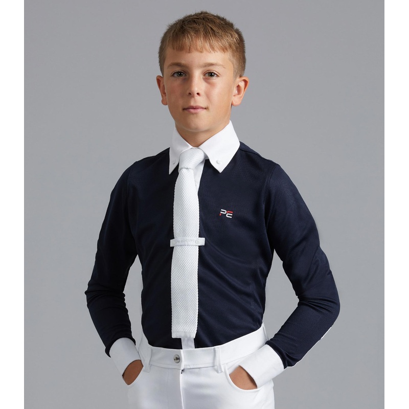 SALE Mini Giulio Boy’s Long Sleeve Show Shirt Navy