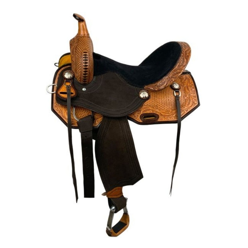 Double T Wild Frontier Barrel Style Saddle – 14, 15, 16 Inch