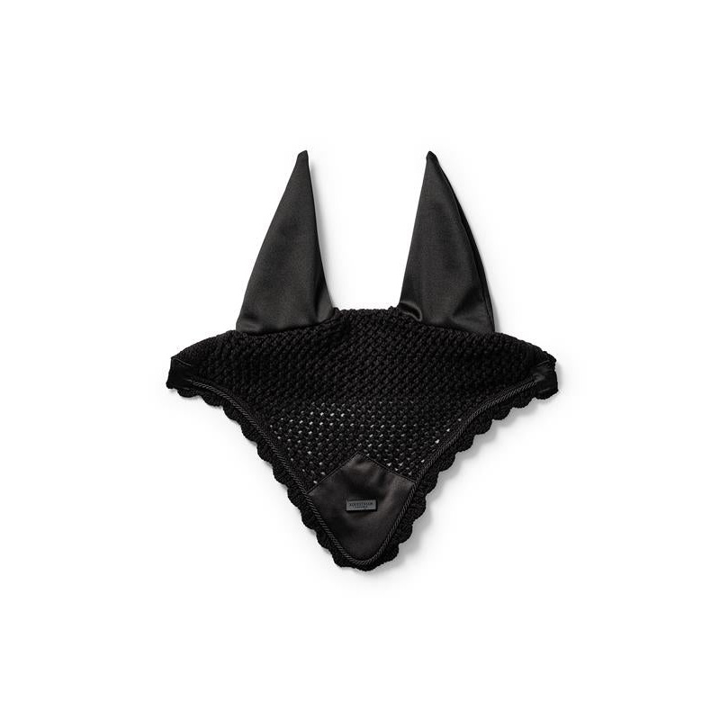 Ear Bonnet Plain Black