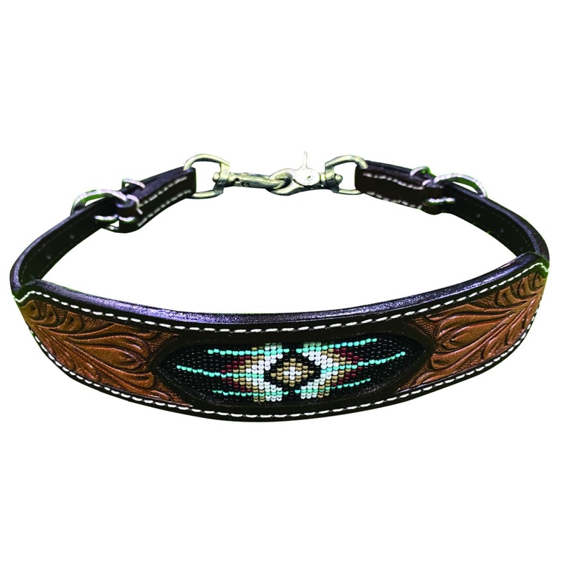 Wither Strap With Beaded Southwest Design Inlay-FREE SHIPPING