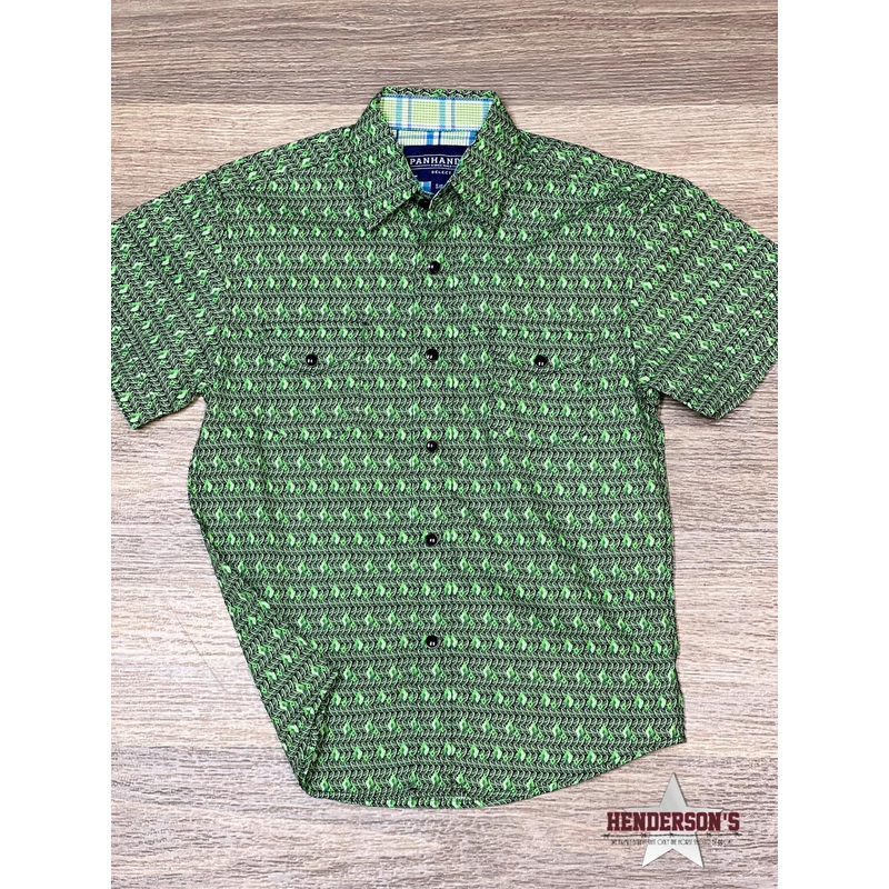 Boy’s Geo Print ~ Kelly Green