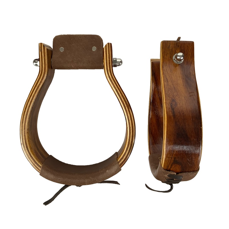 Showman Mahogany Oxbow Stirrups